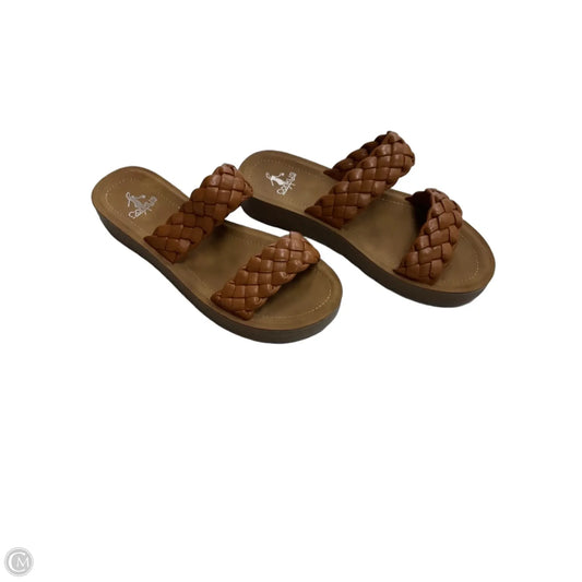 Sandals Flats By Corkys In Brown, Size: 8