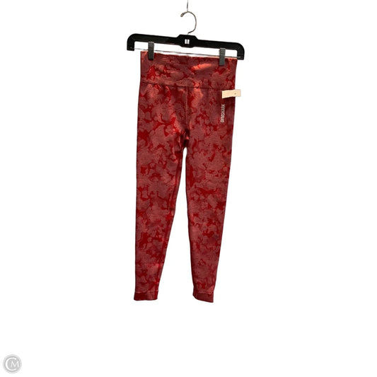 Athletic Leggings By Gym Shark In Red, Size: S