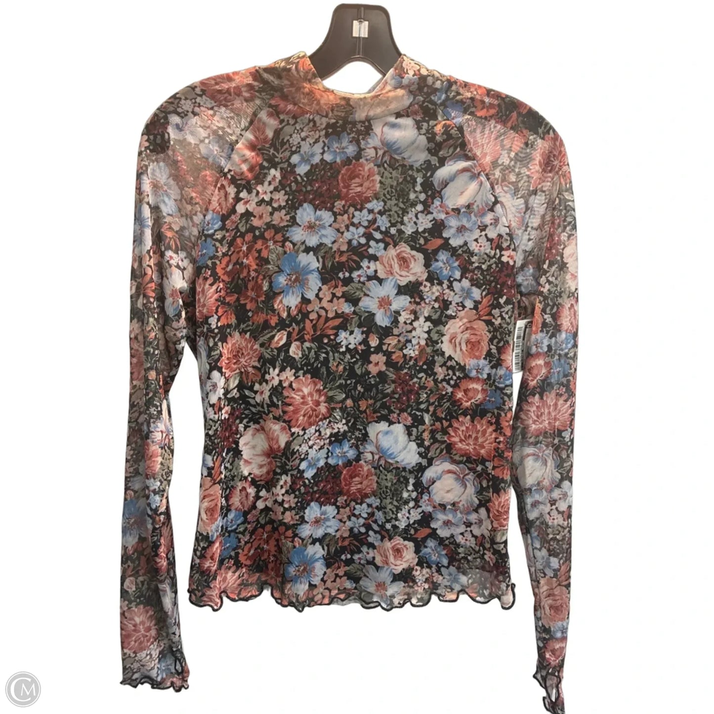 Top Long Sleeve By Clothes Mentor In Floral Print, Size: M