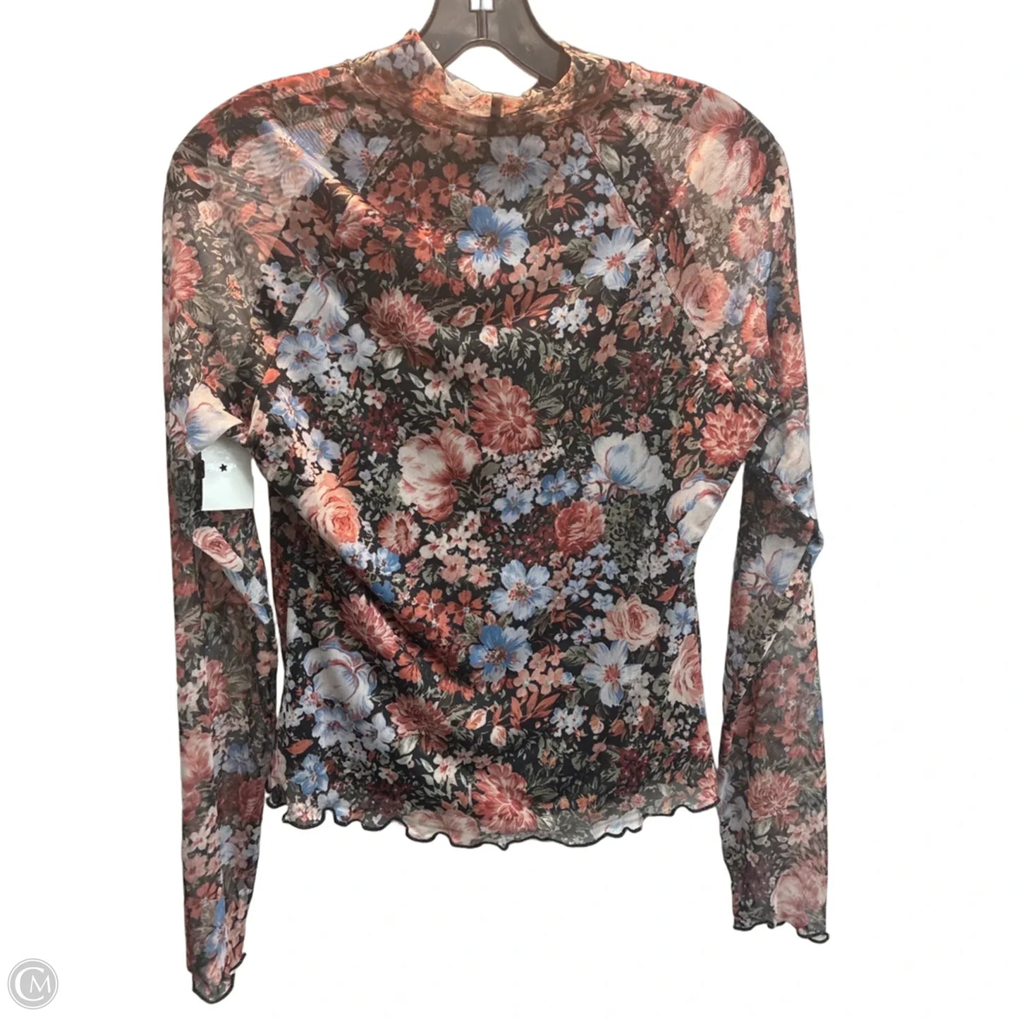 Top Long Sleeve By Clothes Mentor In Floral Print, Size: M