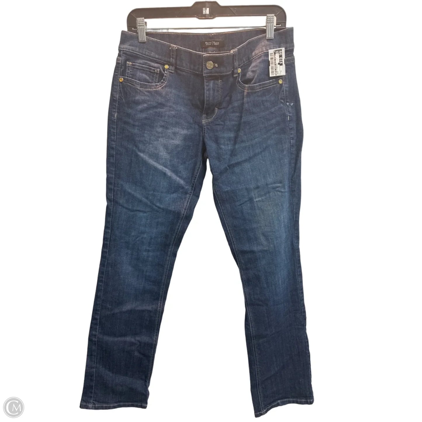Jeans Straight By White House Black Market In Blue, Size: 8