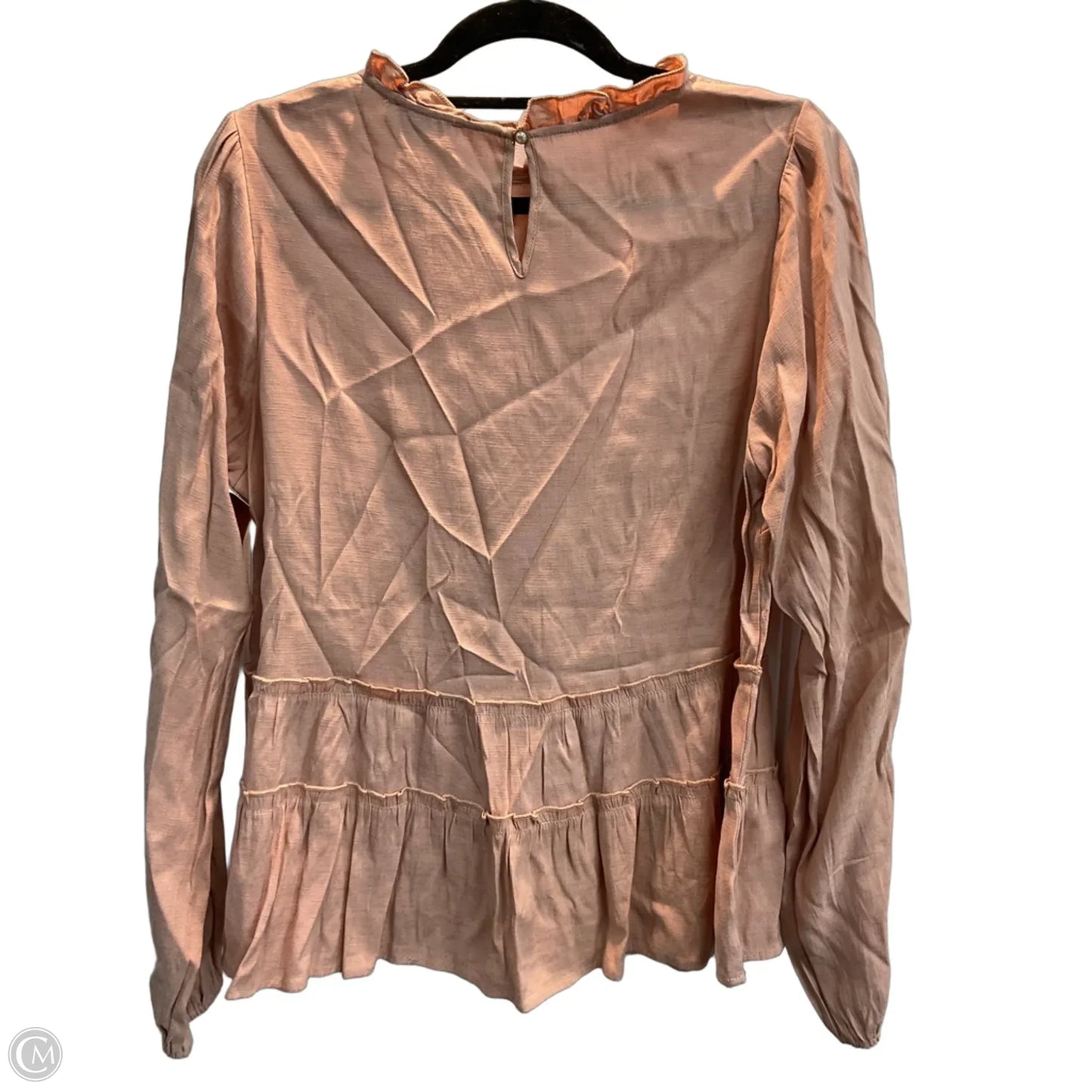 Top Long Sleeve By Andree By Unit In Pink, Size: L