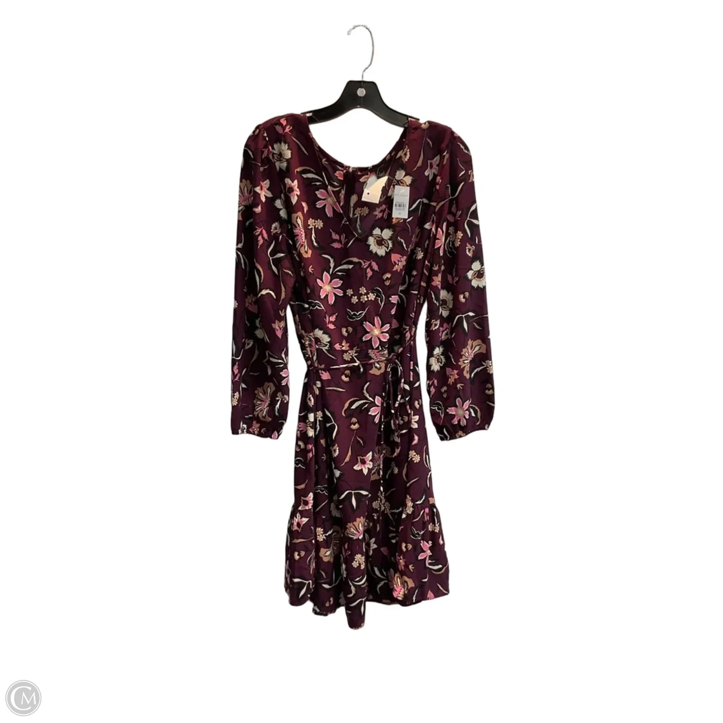 Dress Party Midi By Ann Taylor In Floral Print, Size: L
