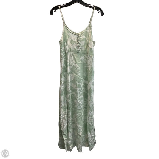 Dress Casual Maxi By Clothes Mentor In Green & White, Size: M