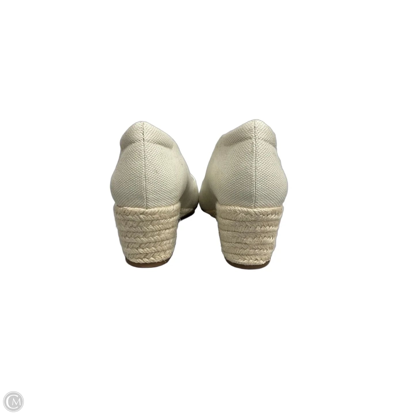 Shoes Heels Wedge By Abeo In Beige, Size: 9