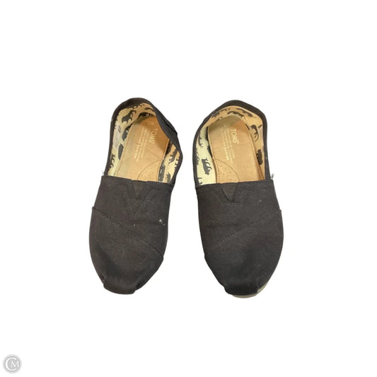 Shoes Flats By Toms In Black, Size: 8