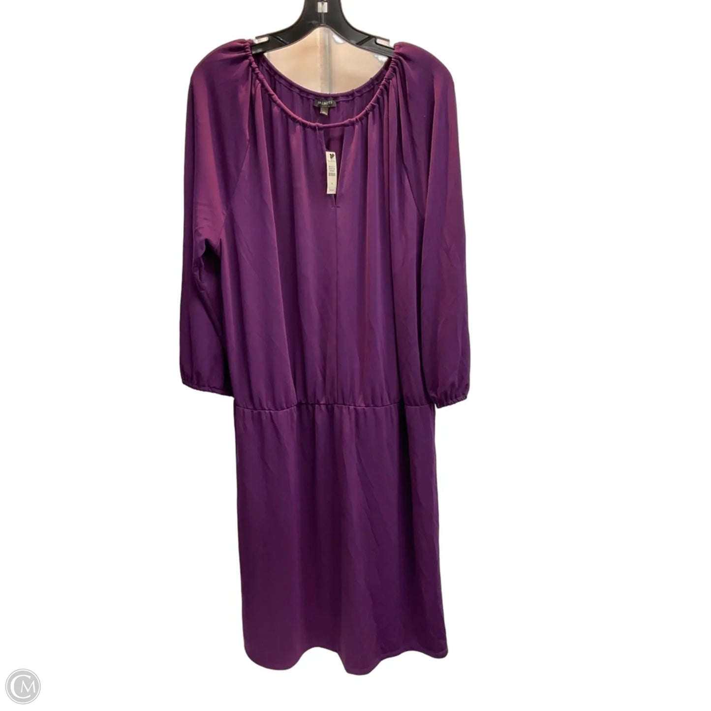 Dress Party Midi By Talbots In Purple, Size: Xl