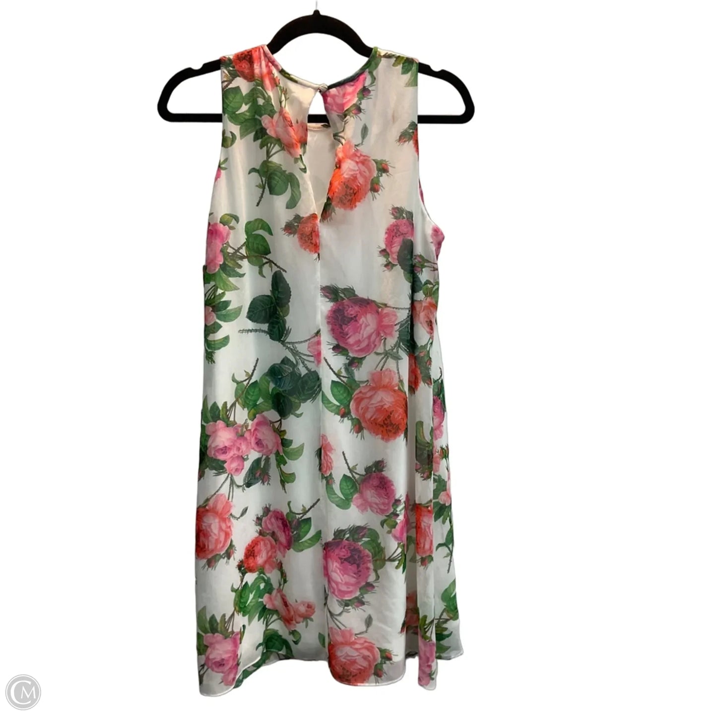 Dress Casual Midi By Calvin Klein In Floral Print, Size: M