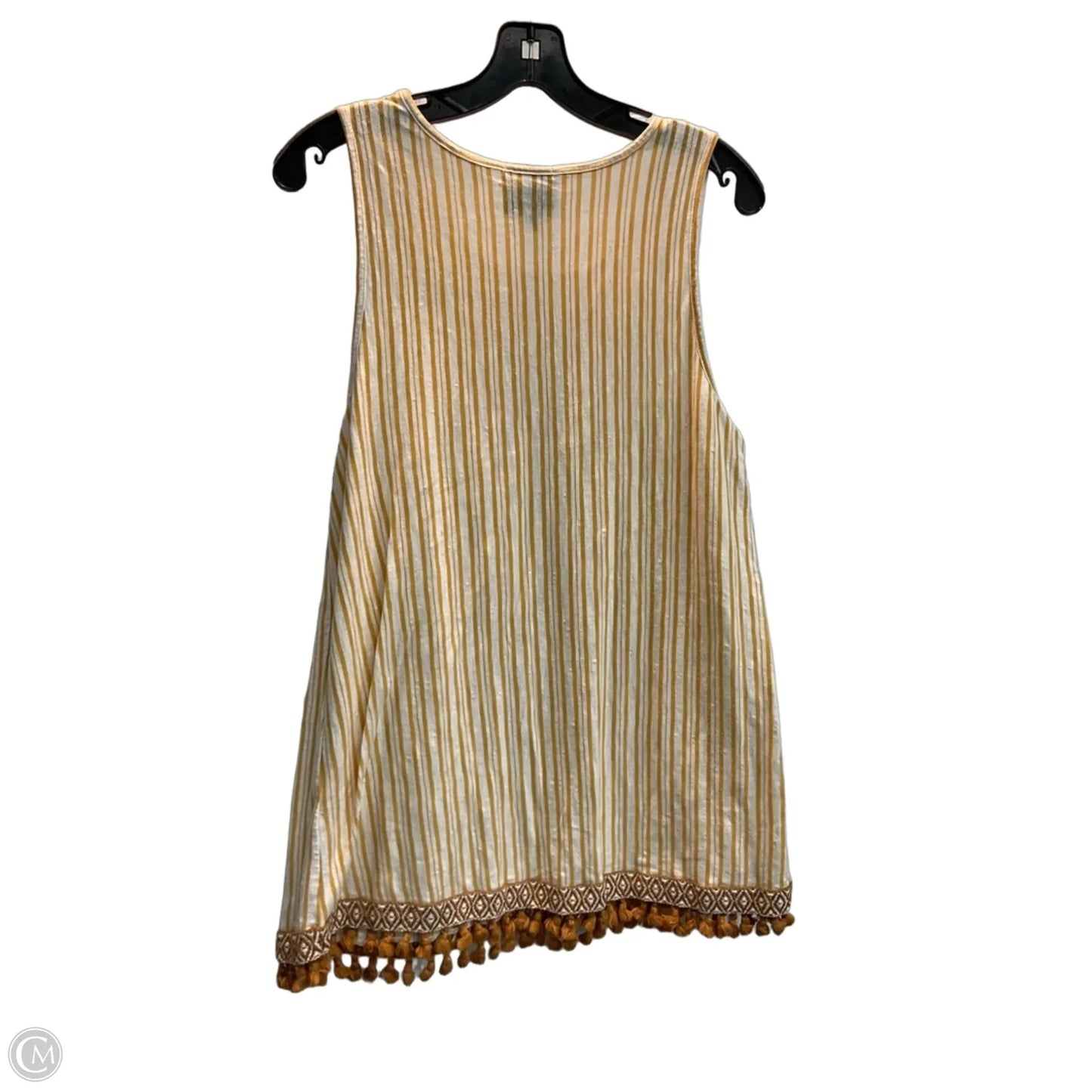 Top Sleeveless By W5 In Striped Pattern, Size: L
