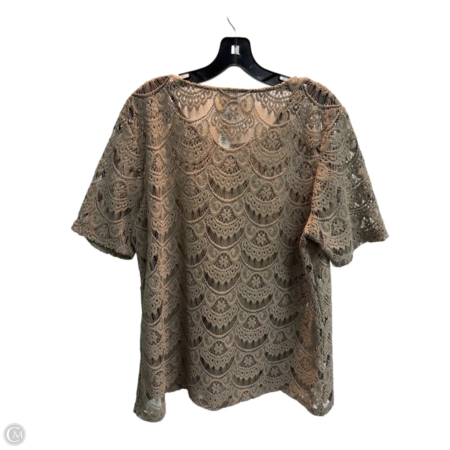 Top Short Sleeve By Chicos In Green, Size: Xl
