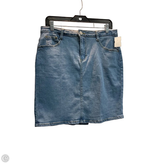 Skirt Mini & Short By Clothes Mentor In Blue Denim, Size: 12