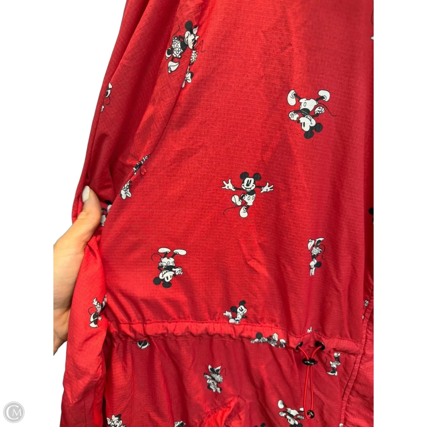 Jacket Windbreaker By Disney In Red, Size: 4x