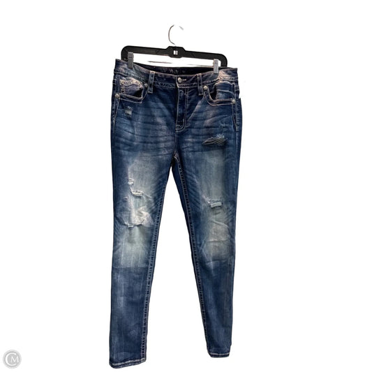 Jeans Skinny By Miss Me In Blue, Size: 14