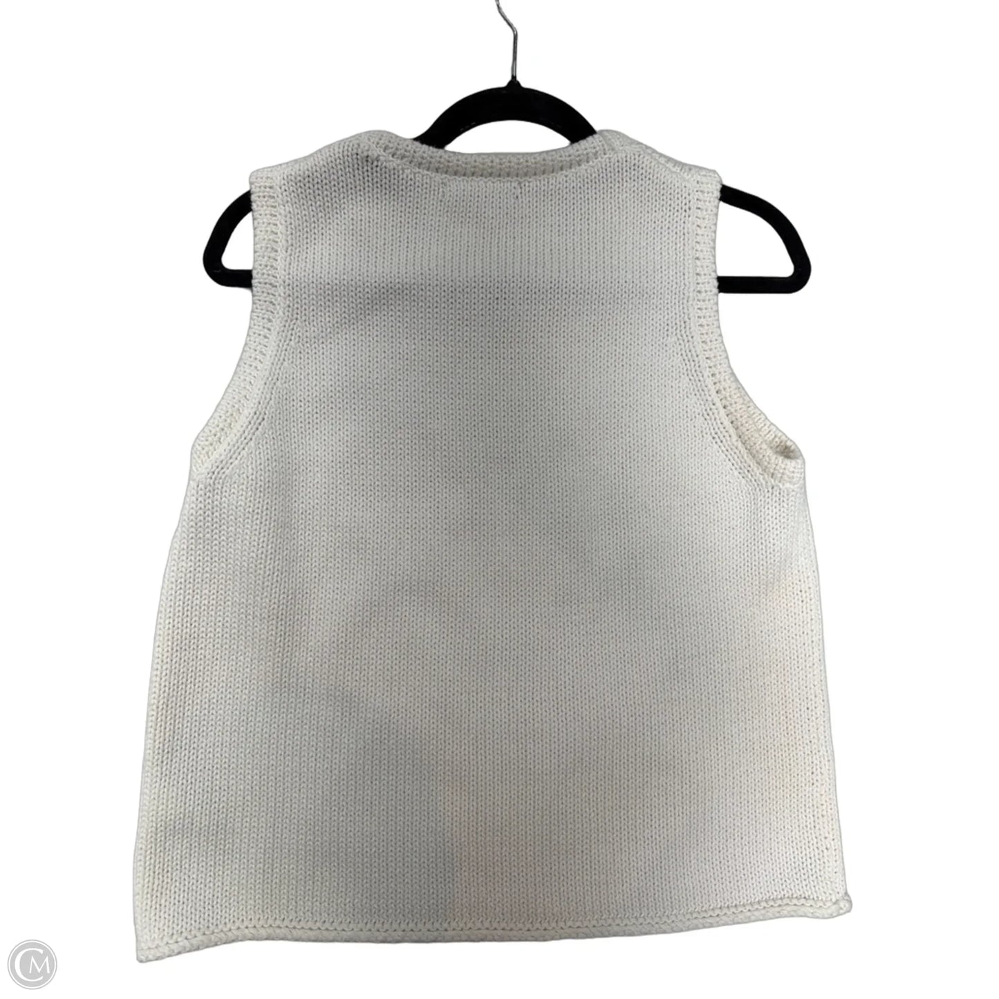 Top Sleeveless By Banana Republic In Cream, Size: L