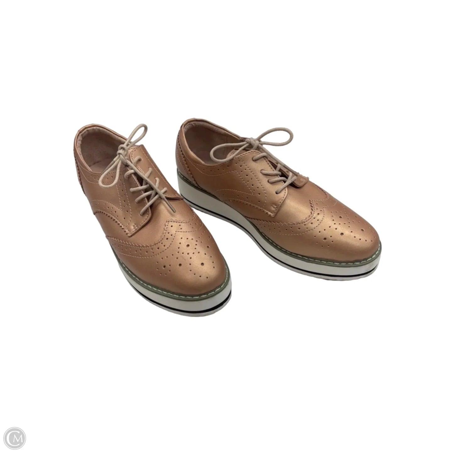 Shoes Sneakers By Clothes Mentor In Rose Gold, Size: 10