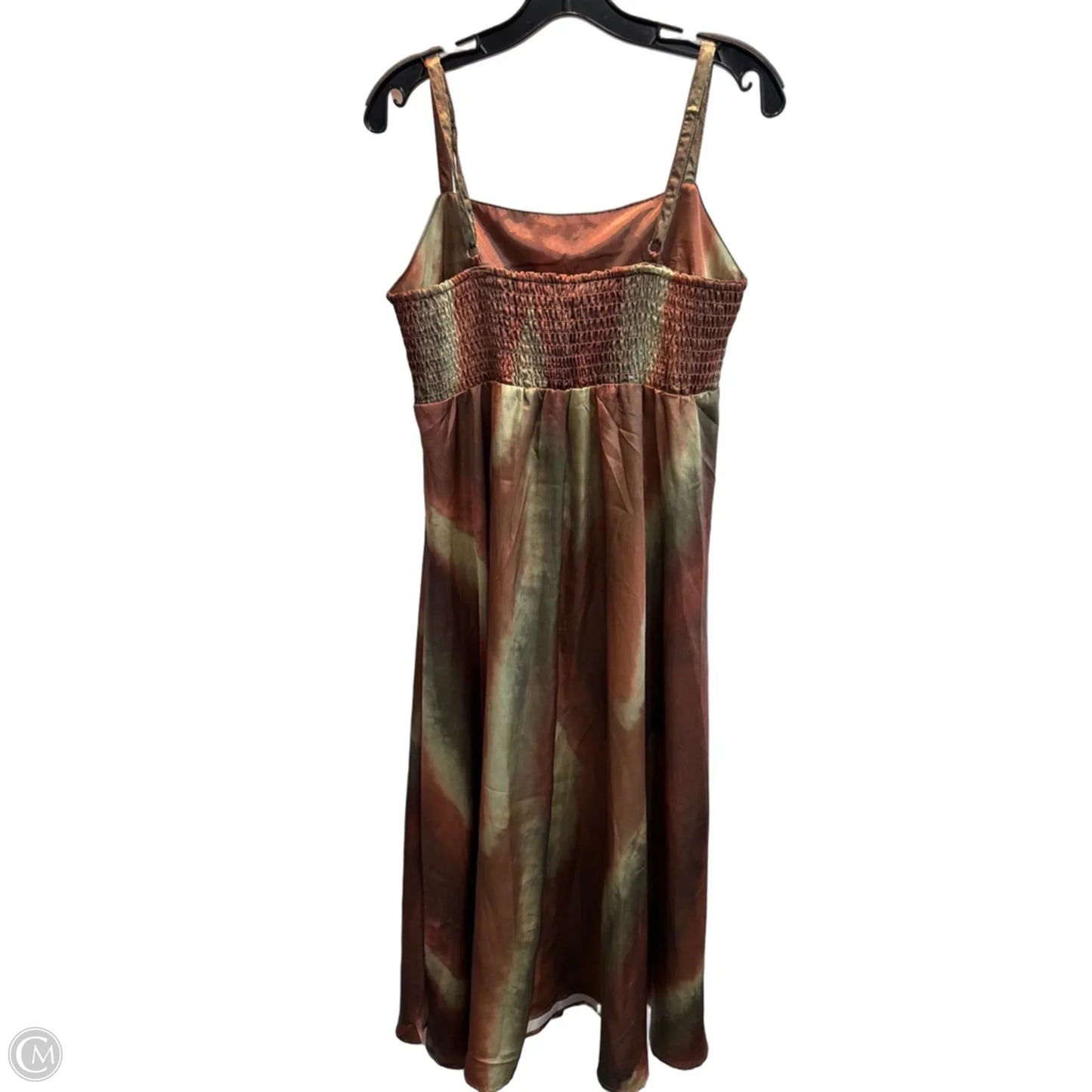 Dress Party Long By Cmc In Brown & Green, Size: M