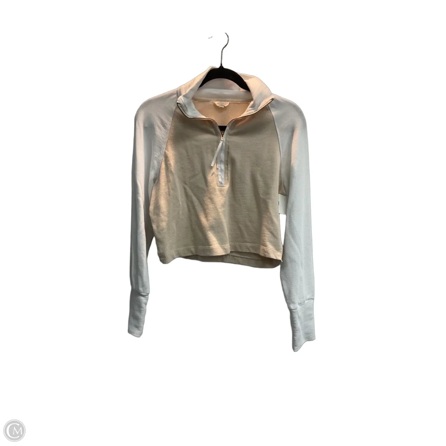 Top Long Sleeve By Pilcro In Tan & White, Size: Xs