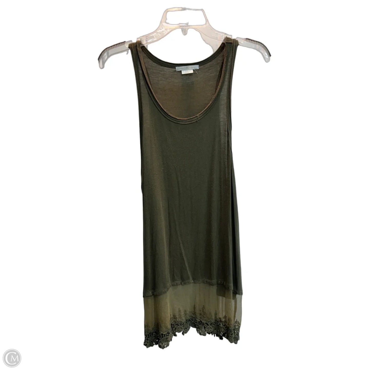 Tunic Sleeveless By Clothes Mentor In Green, Size: L