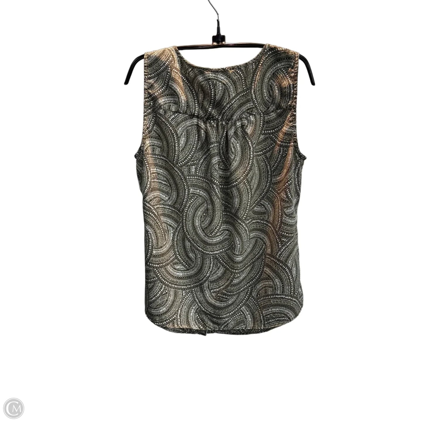 Top Sleeveless By Croft And Barrow In Grey, Size: M