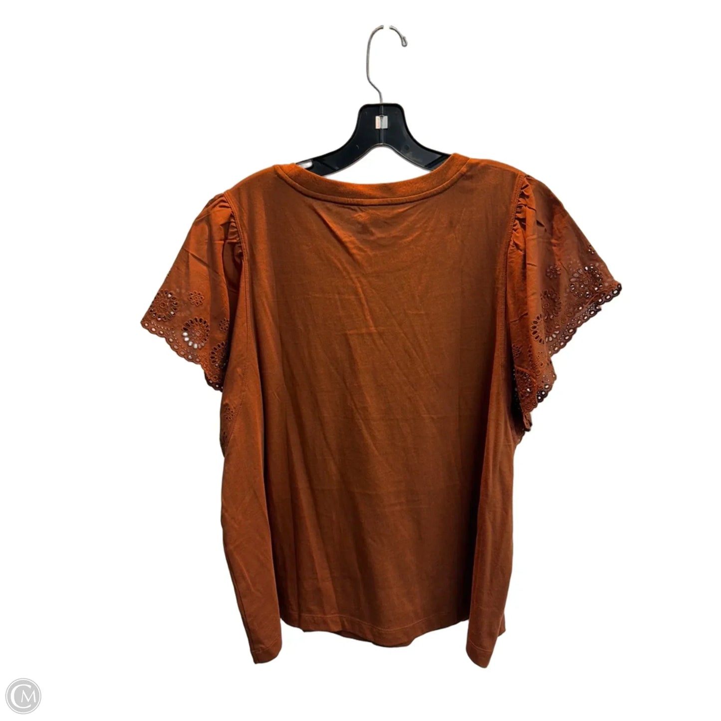 Top Short Sleeve Basic By Old Navy In Brown, Size: Xl