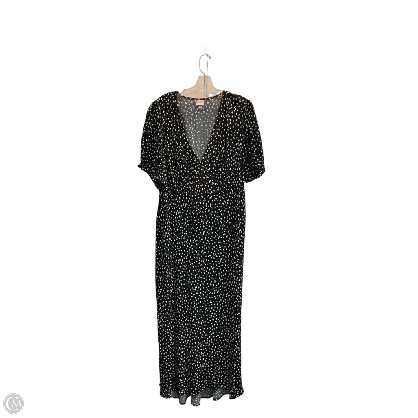 Dress Casual Maxi By A New Day In Polkadot Pattern, Size: Xxl