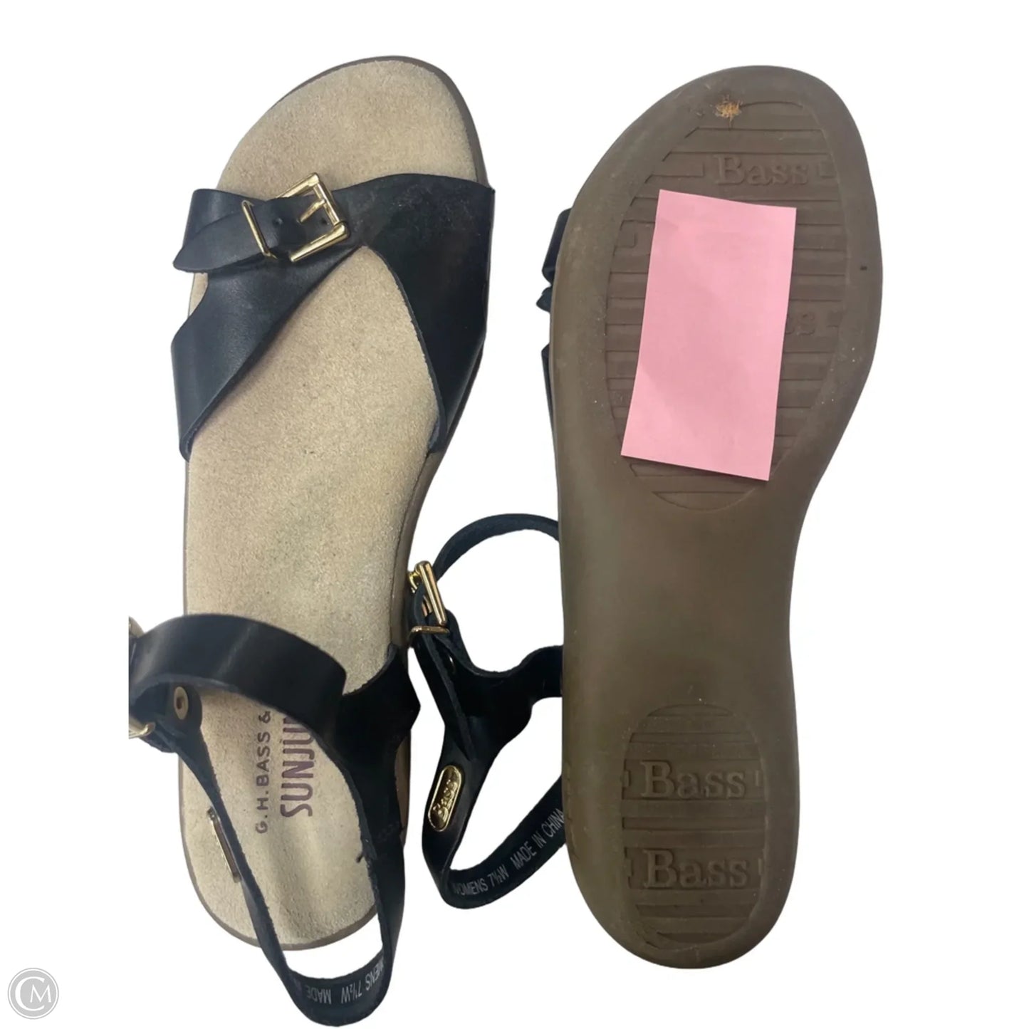 Sandals Flats By Gh Bass And Co In Black, Size: 7.5