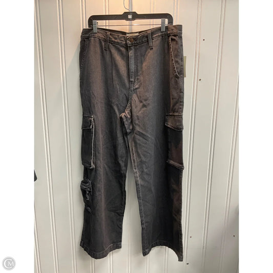 Jeans Wide Leg By Universal Thread In Black, Size: 14