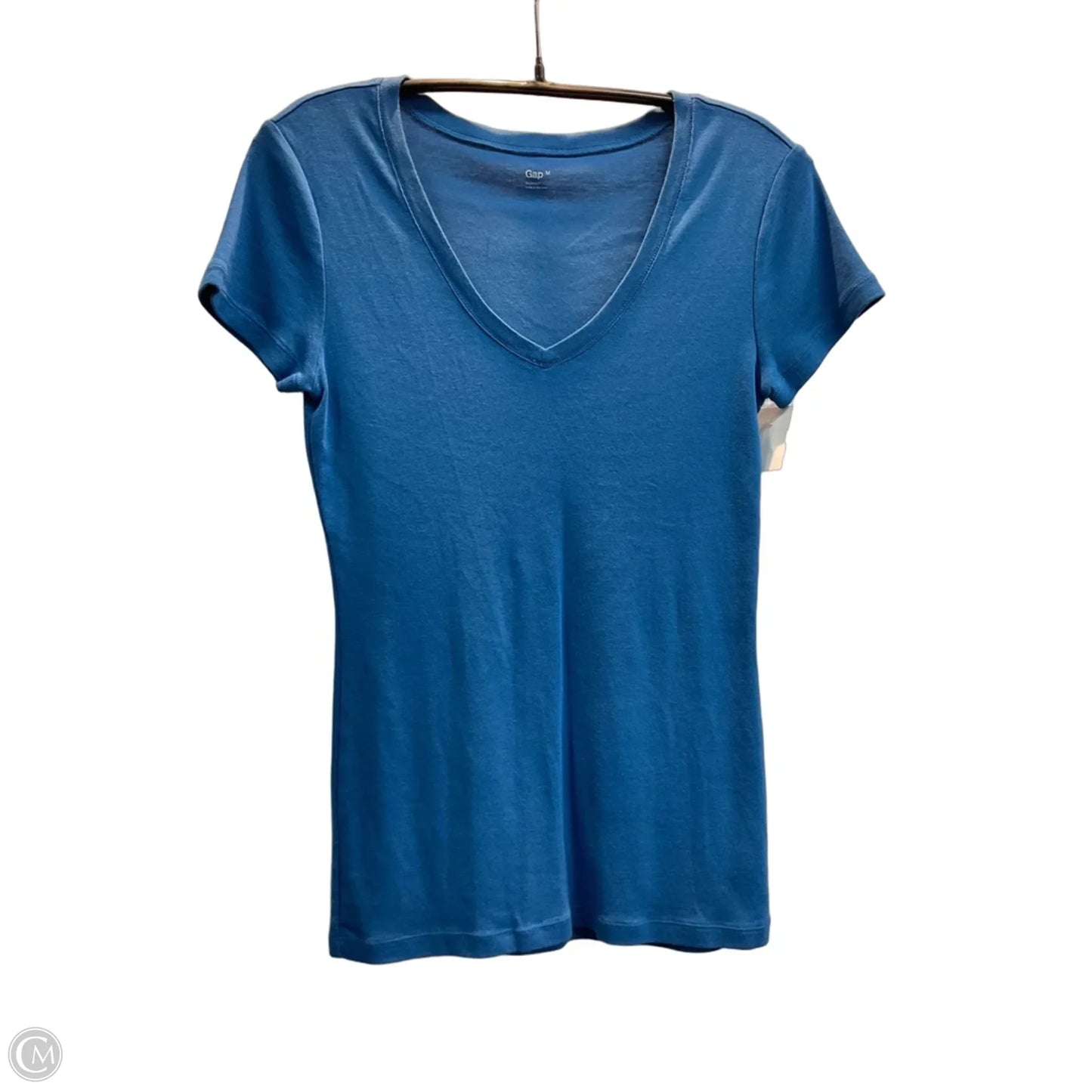 Top Short Sleeve Basic By Gap In Blue, Size: M