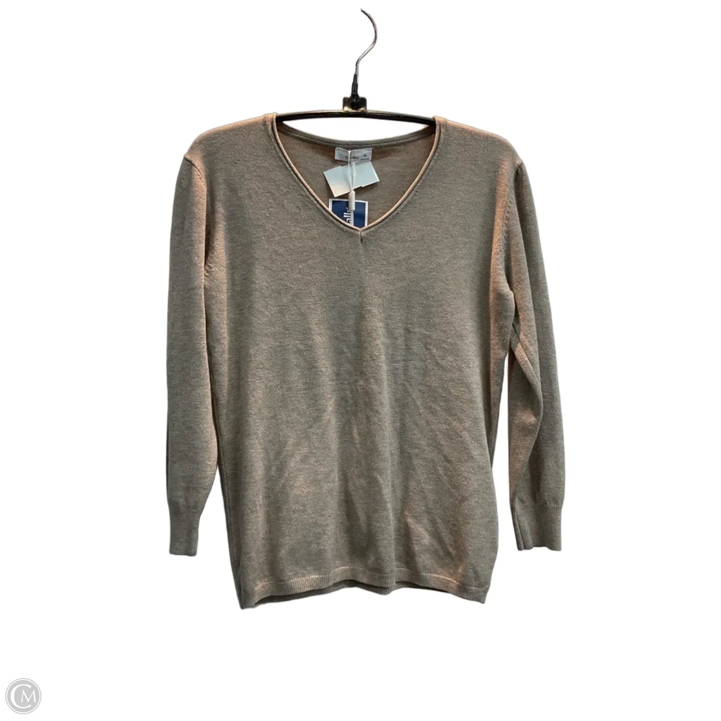 Top Long Sleeve By Milano In Brown, Size: Xs