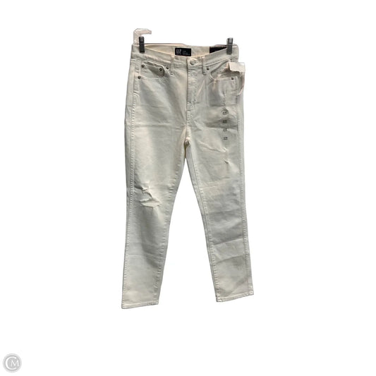 Jeans Skinny By Gap In White, Size: 2