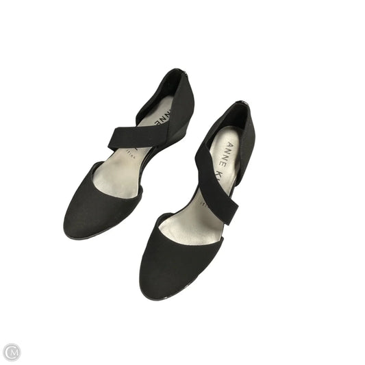 Shoes Heels Wedge By Anne Klein In Black, Size: 7.5