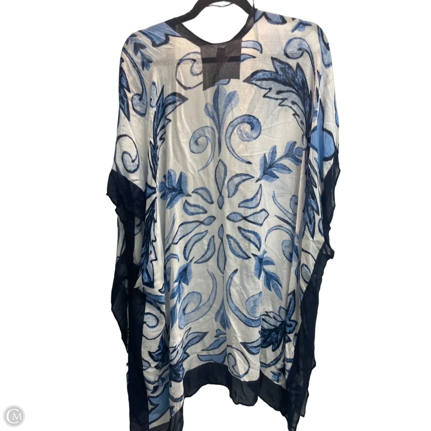 Kimono By Cato In Blue & White, Size: Osfm