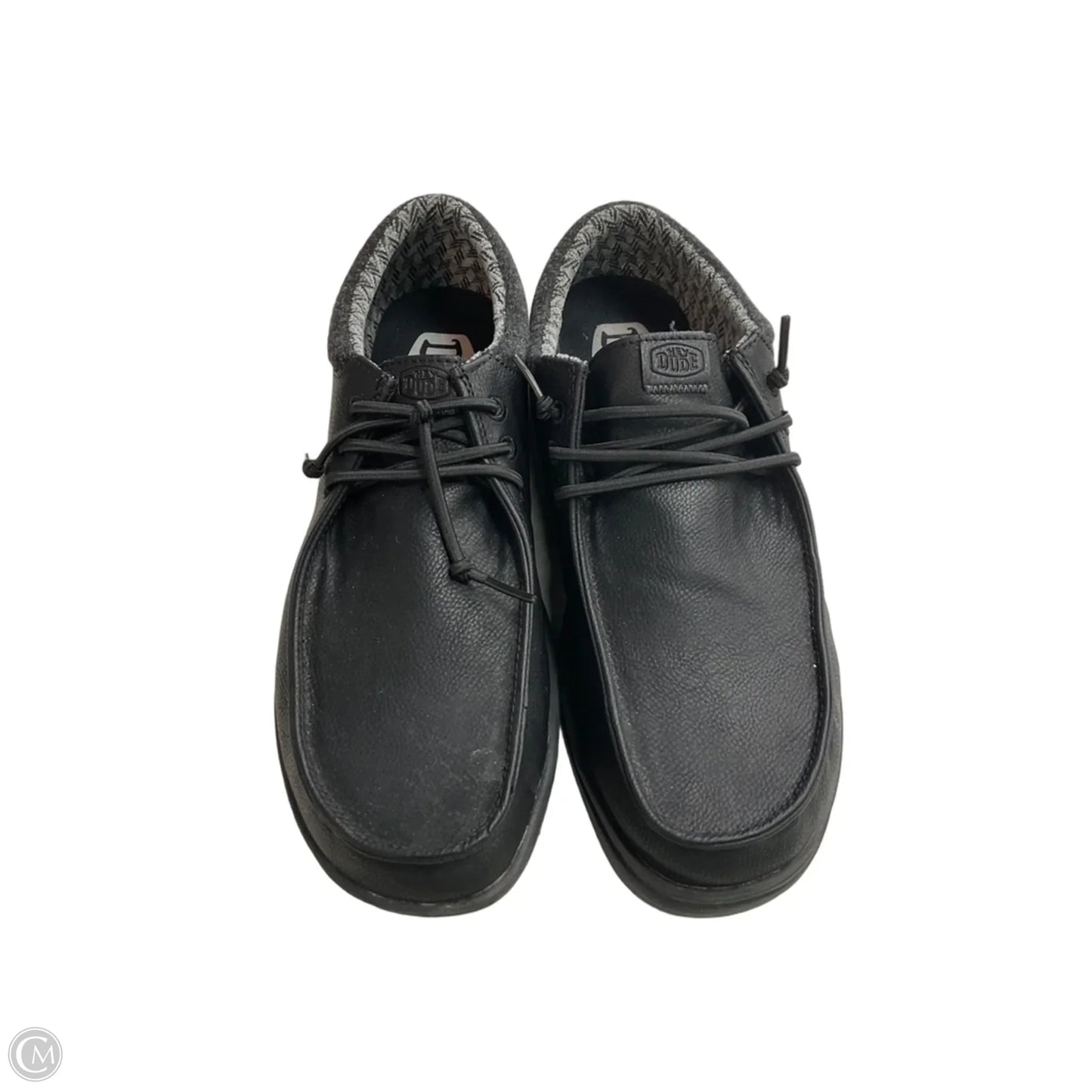 Shoes Flats By Hey Dude In Black, Size: 11.5