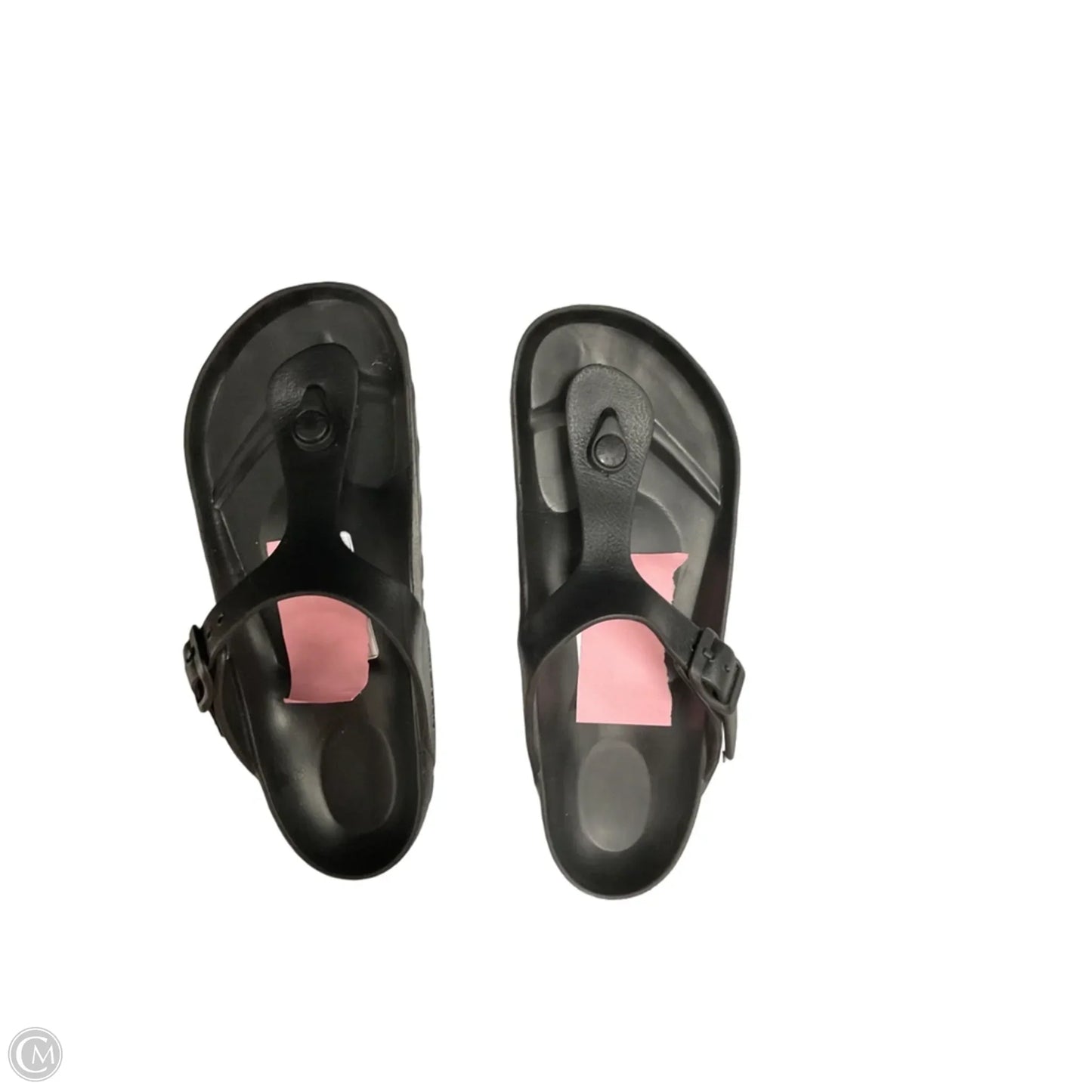 Sandals Flip Flops By Birkenstock In Black, Size: 6