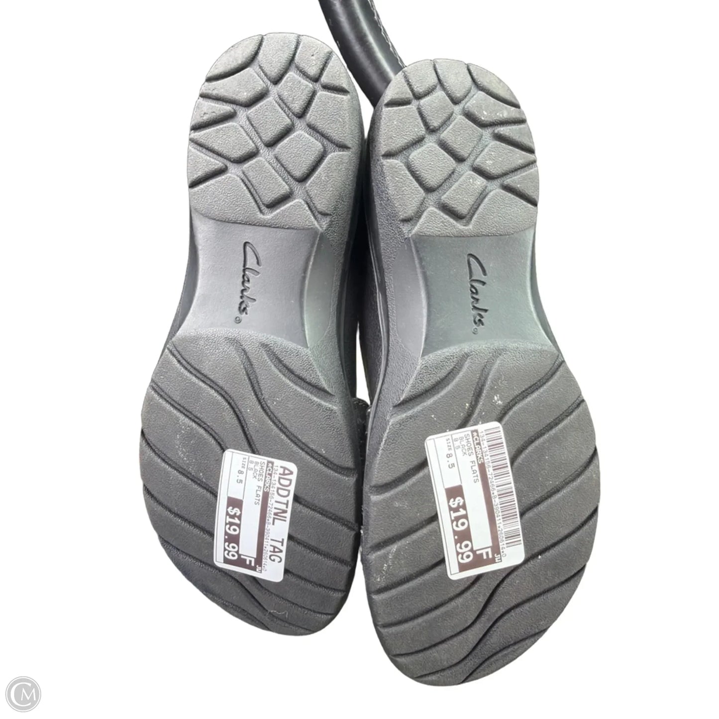 Shoes Flats By Clarks In Black, Size: 8.5