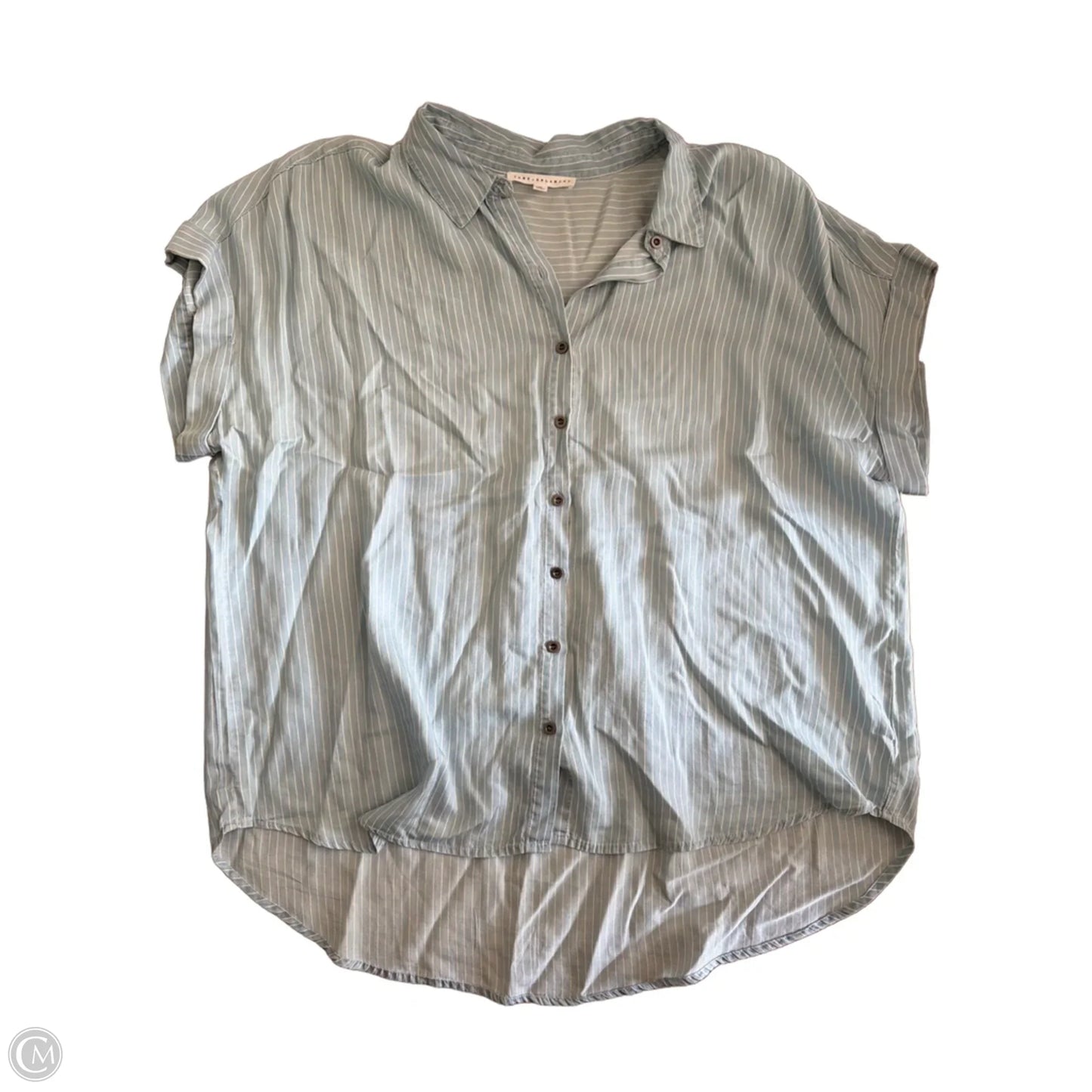 Top Short Sleeve By Jane And Delancey In Blue, Size: 1x