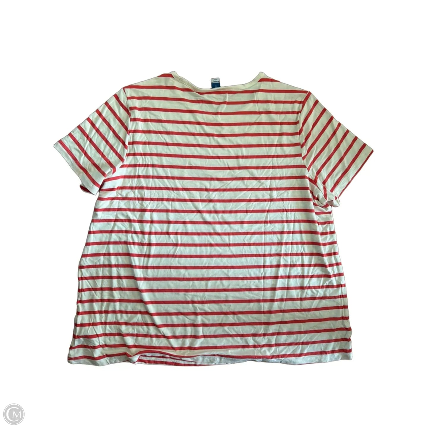 Top Short Sleeve By Old Navy In Striped Pattern, Size: Xl