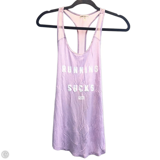 Athletic Tank Top By Pink In Purple, Size: S