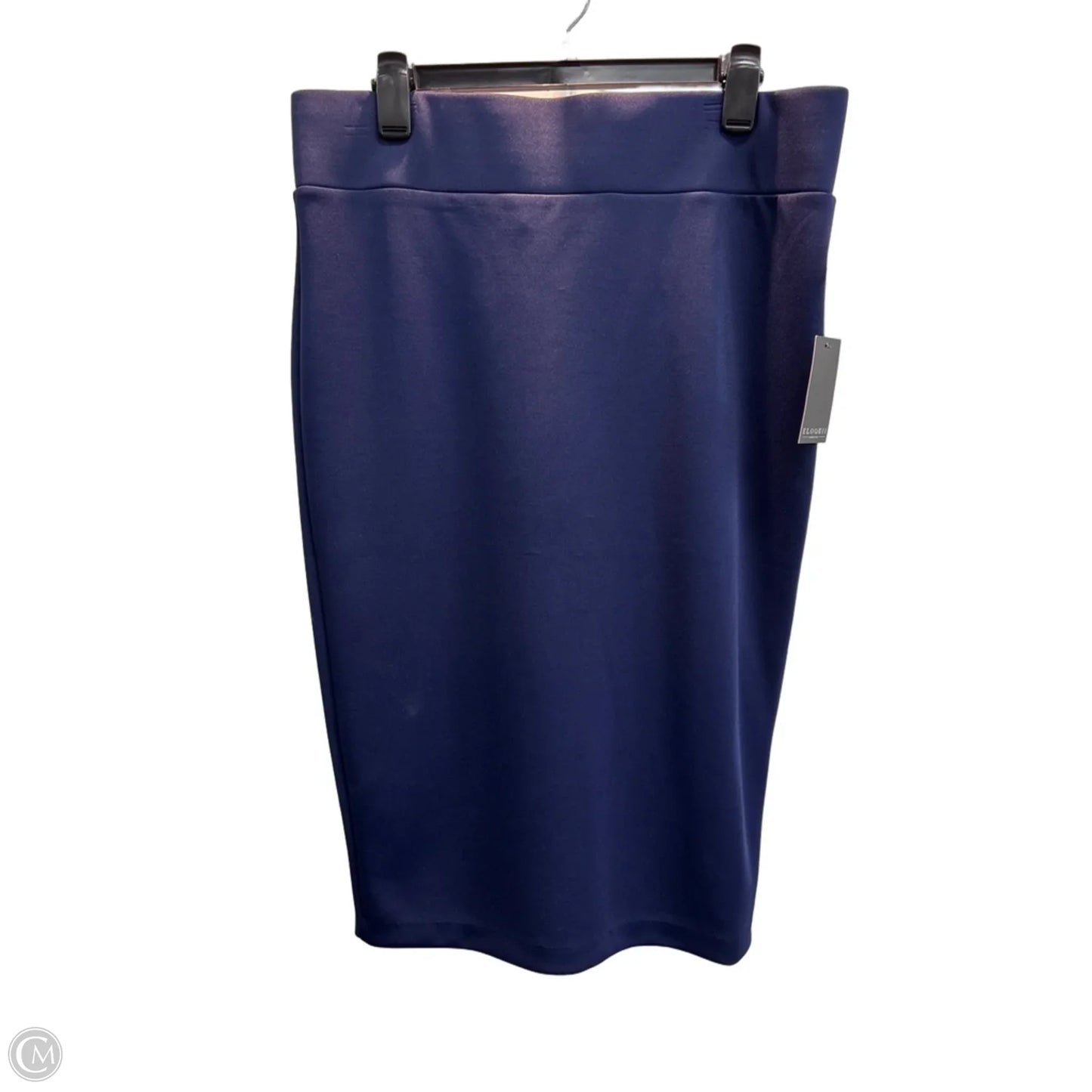 Skirt Midi By Eloquii In Navy, Size: 14