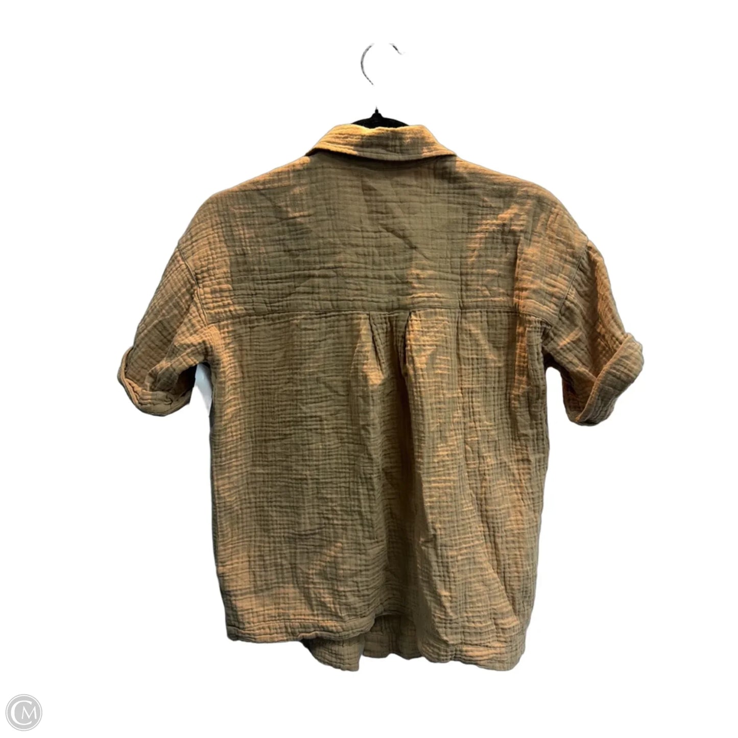 Top Short Sleeve By Downeast In Tan, Size: Xs