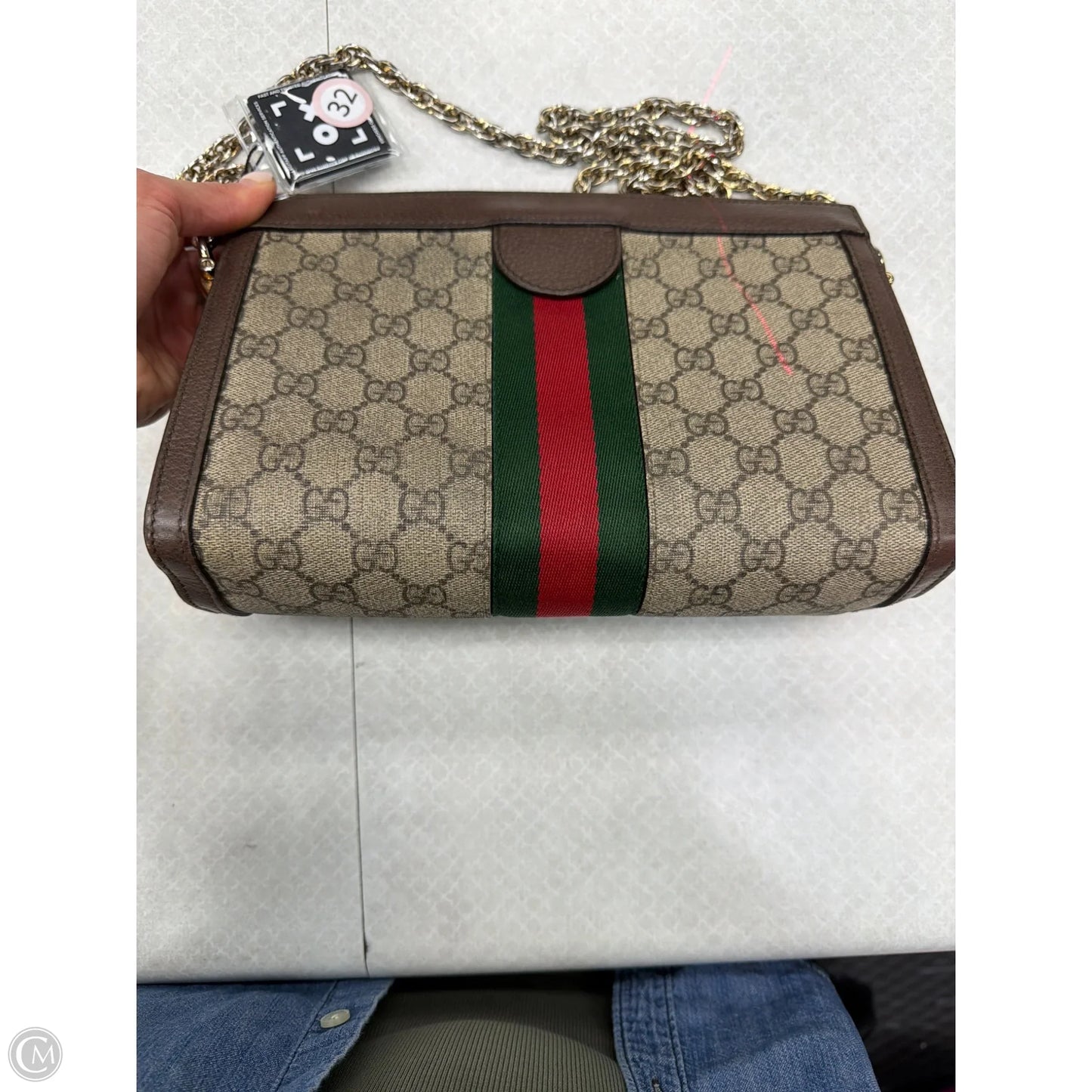 Crossbody Luxury Designer By Gucci, Size: Medium