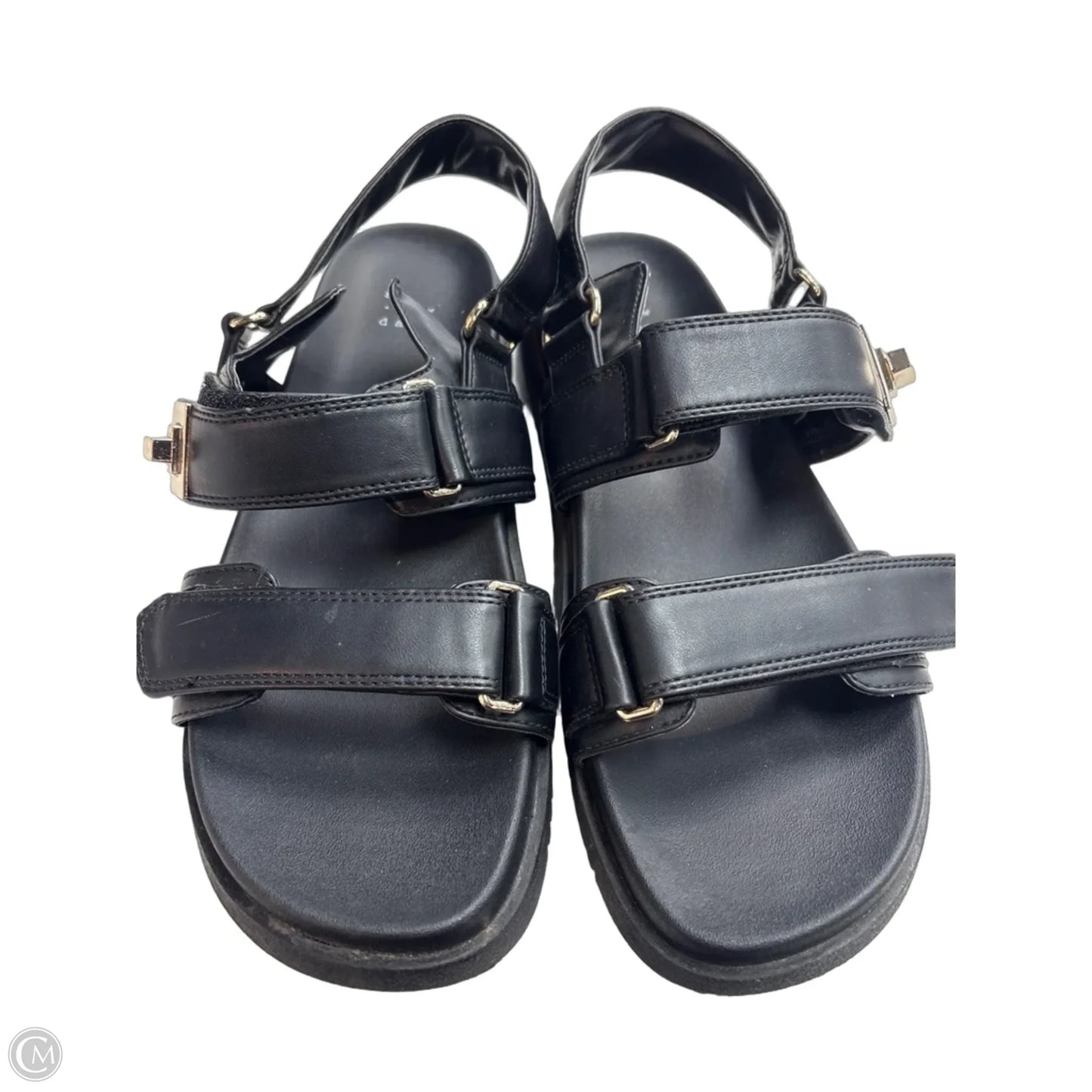 Sandals Flats By A New Day In Black, Size: 10