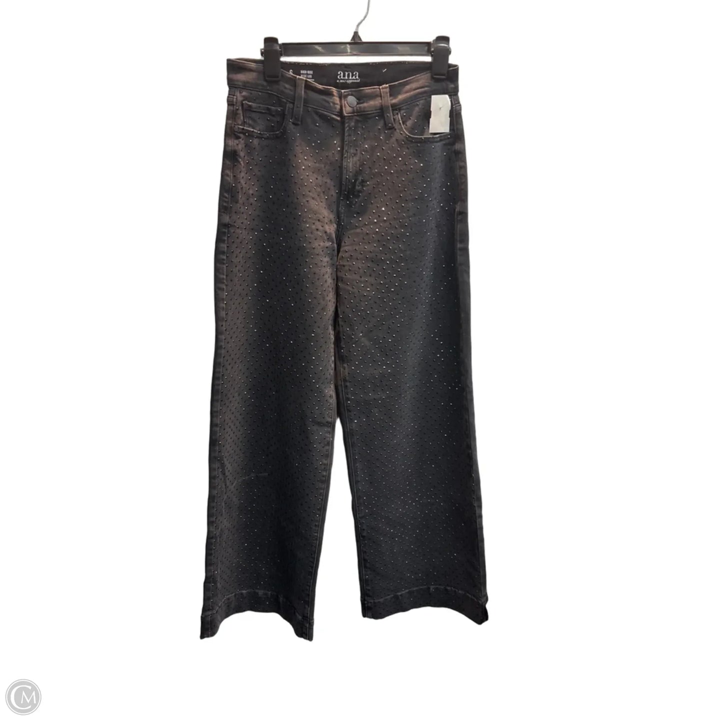 Jeans Wide Leg By Ana In Black, Size: 6