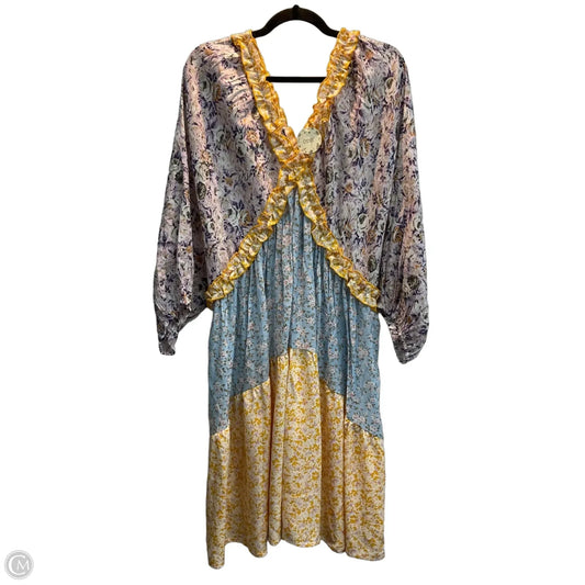 Dress Casual Midi By Oddi In Floral Print, Size: 3x