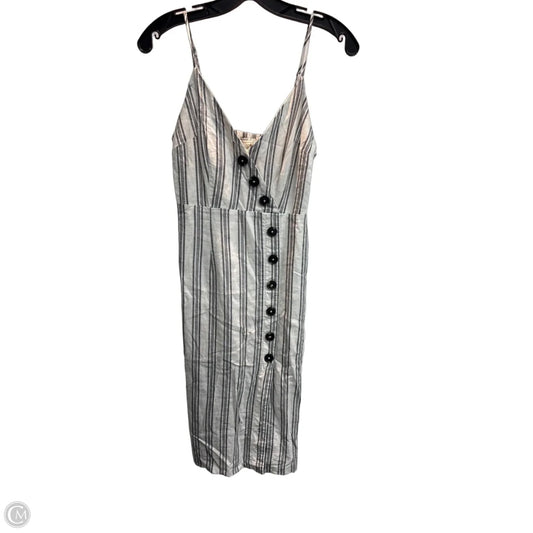 Dress Casual Midi By Forever 21 In Striped Pattern, Size: Xs