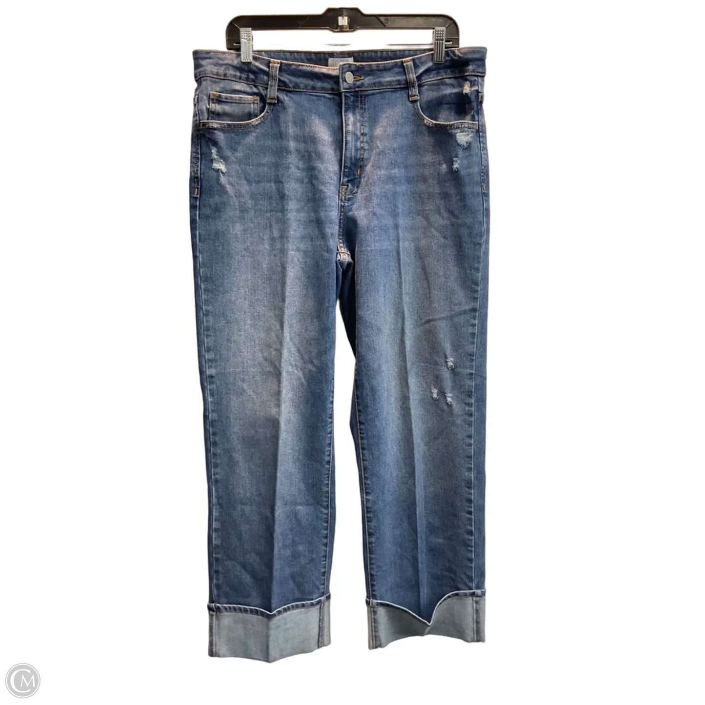 Jeans Straight By Time And Tru In Blue, Size: 14