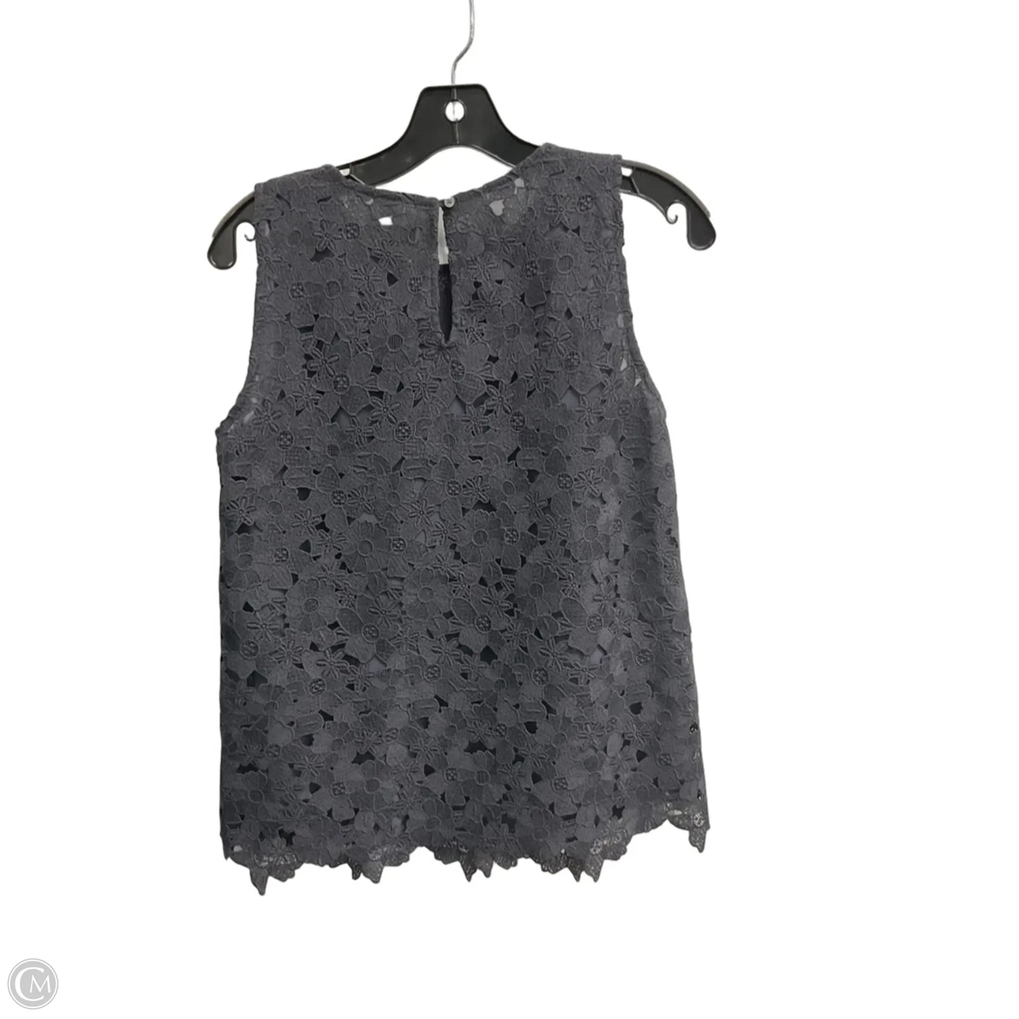 Top Sleeveless By Loft In Grey, Size: S