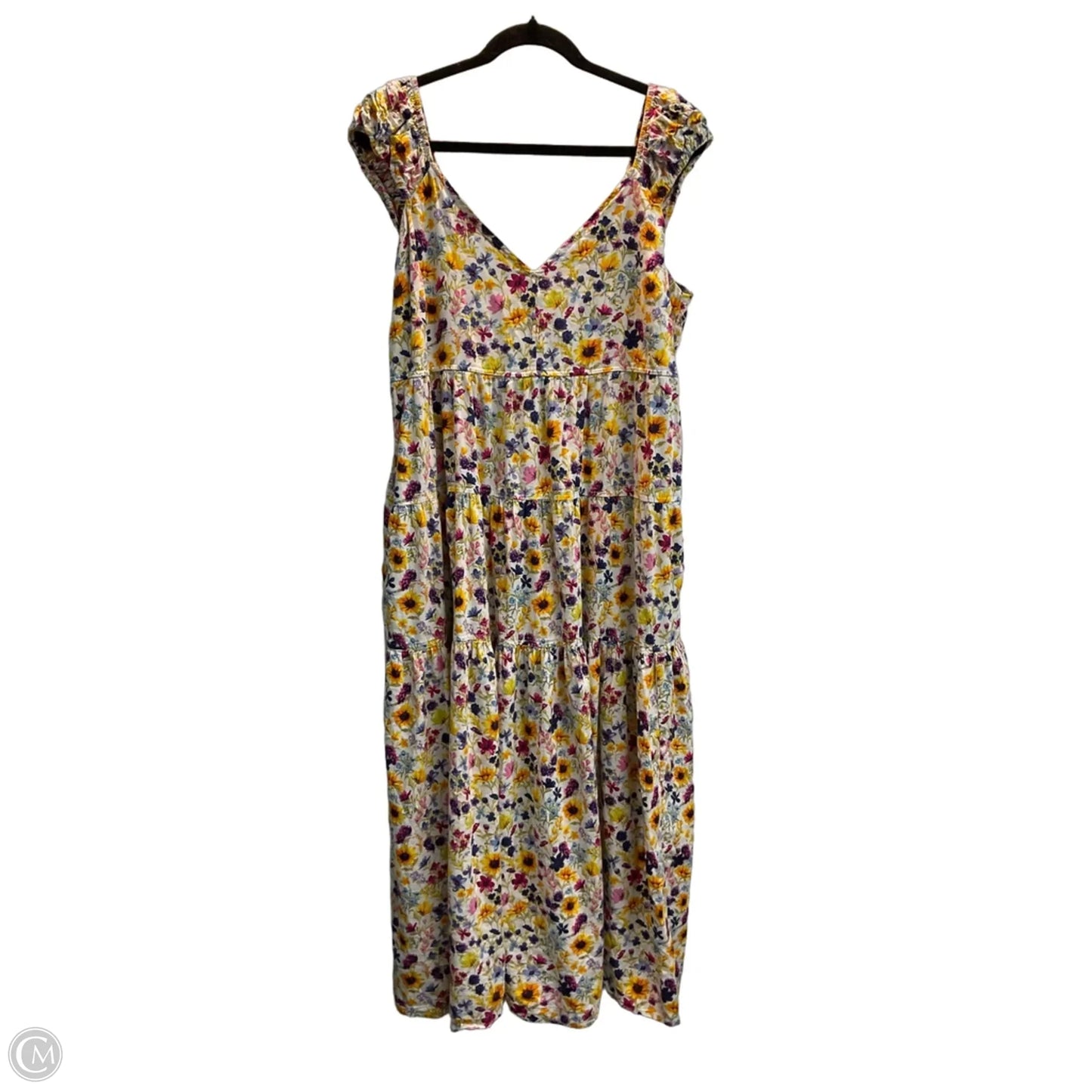 Dress Casual Maxi By Old Navy In Floral Print, Size: Xl