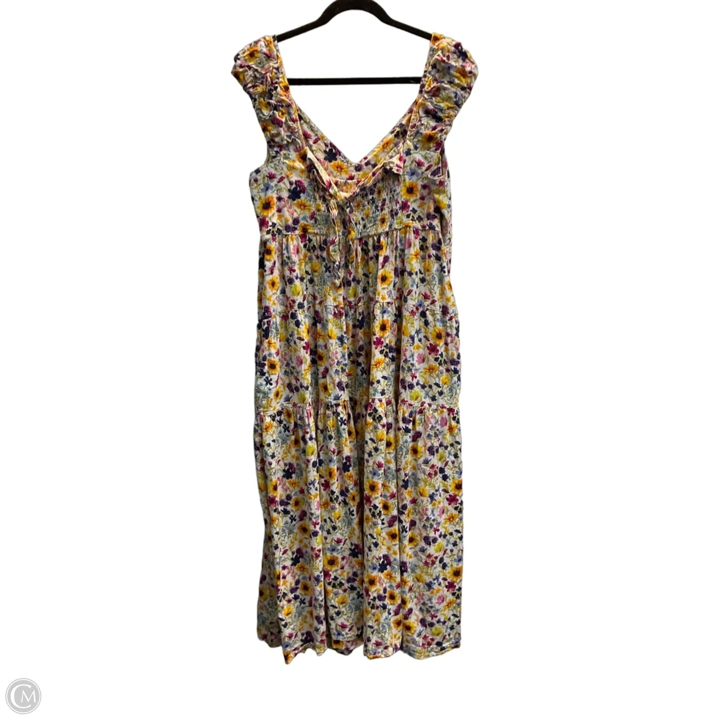 Dress Casual Maxi By Old Navy In Floral Print, Size: Xl