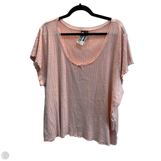 Top Short Sleeve Basic By Torrid In Pink, Size: 5
